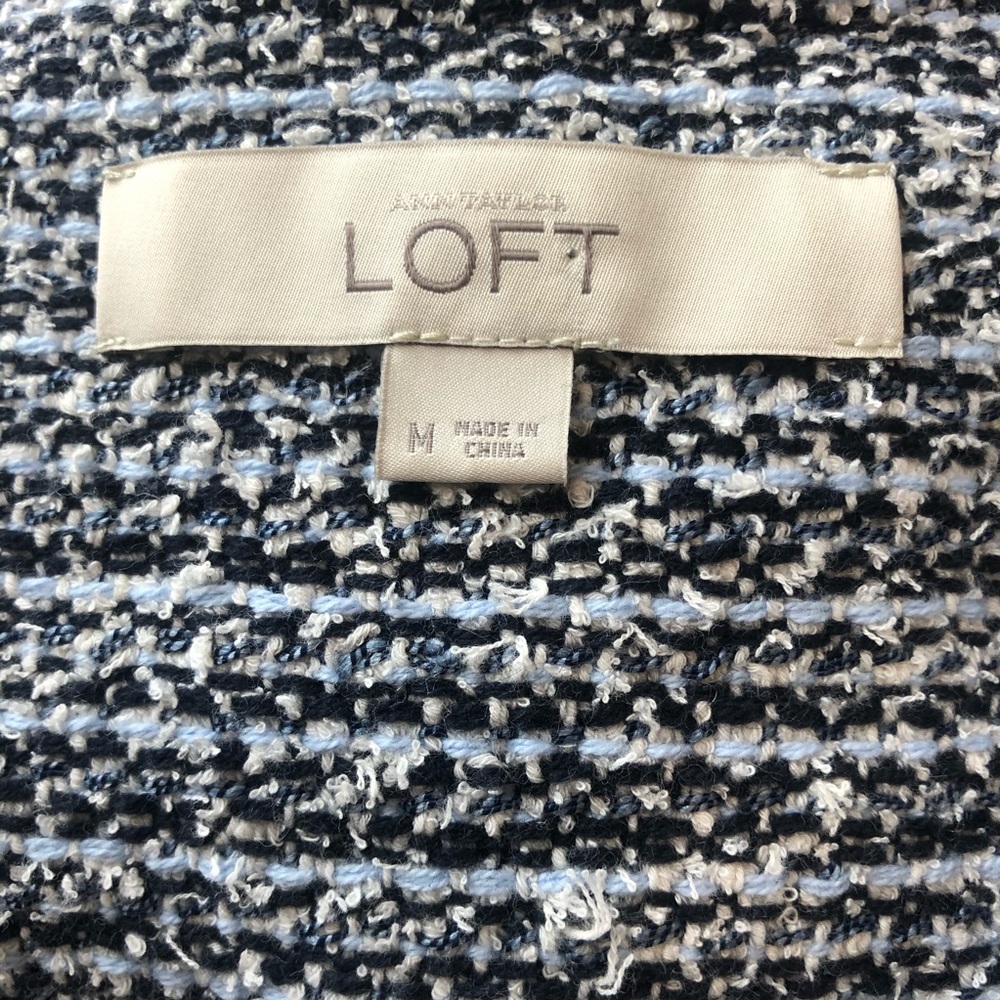 Loft Bell Sleeve Knit Tweed Jacket - Picture 6 of 6